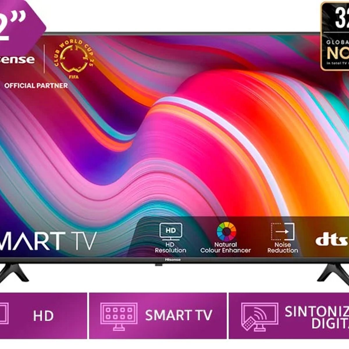 HISENSE - Televisor HISENSE 32” HD Smart TV VIDAA 32A4k