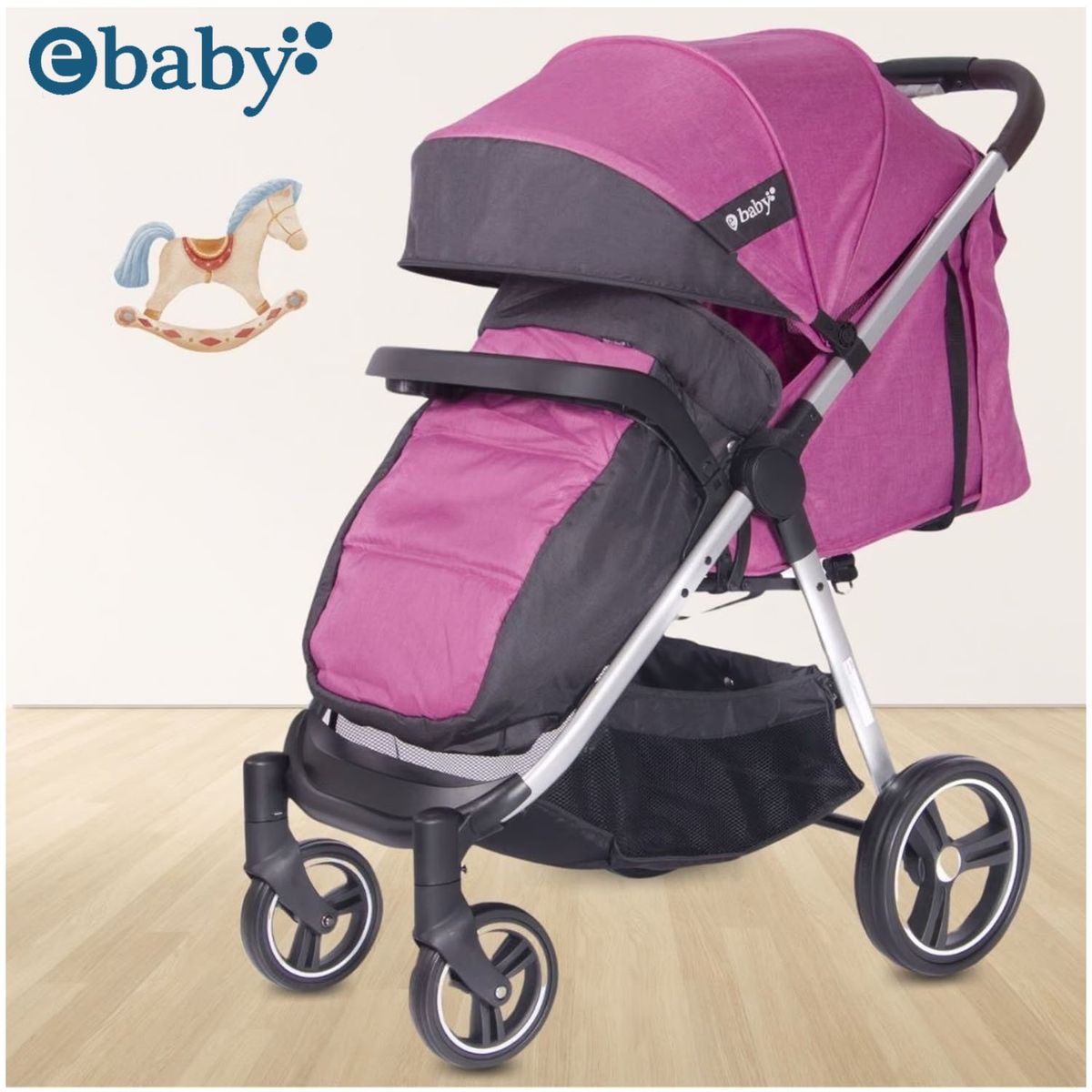 EBABY - Coche de Paseo «DASH» Ebaby Pink
