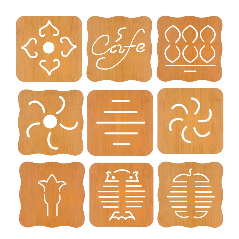 HYGGE - Set de 4 Soportes de Bambú Resistente al Calor