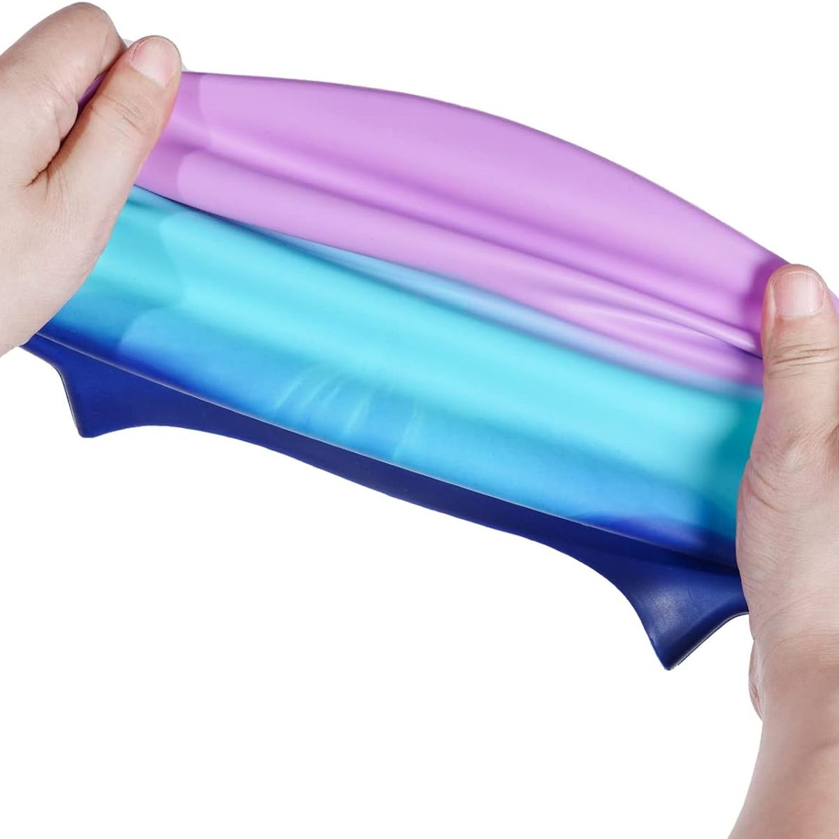 GENERICO - Gorra de natación de silicona para unisex multicolor