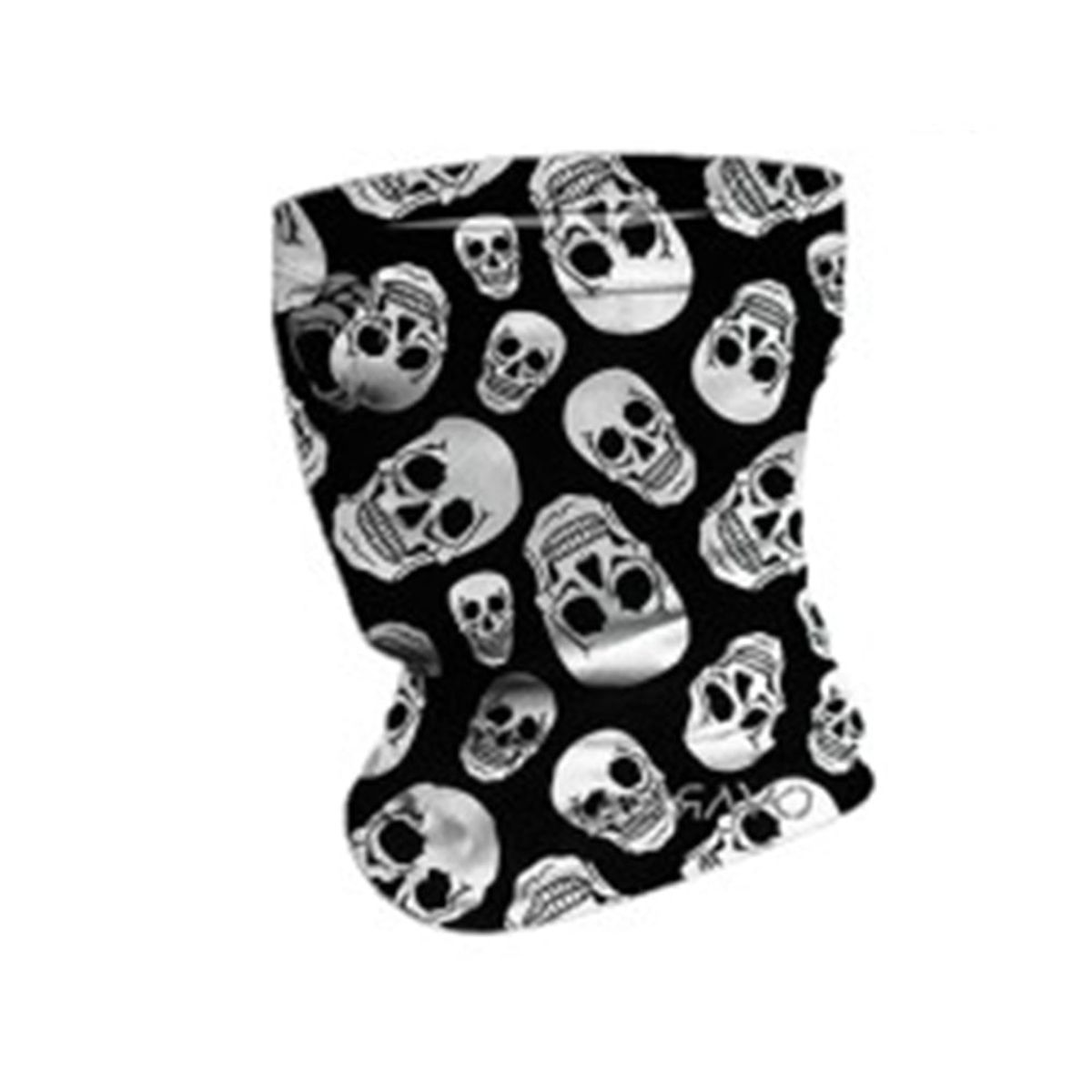 GENERICO - BANDANA CUELLERA MULTIFUNCIONAL MBRAVO SPORTWEAR BLACK SKULL