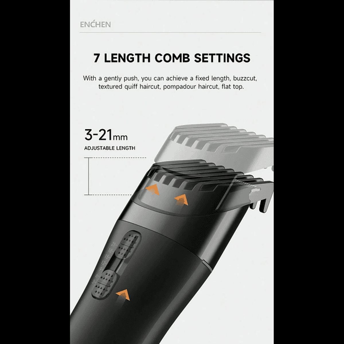 ENCHEN - Cortadora De Cabello Enchen Boost 2 - Negro