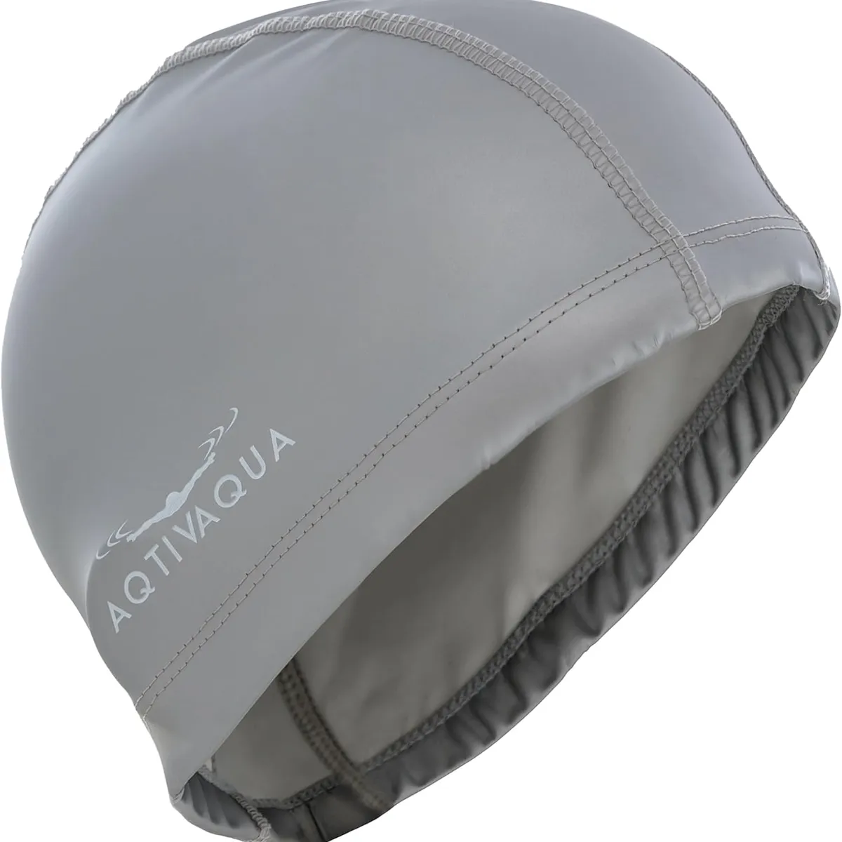 GENERICO - Gorro de natación elastano con capa protectora plomo plata