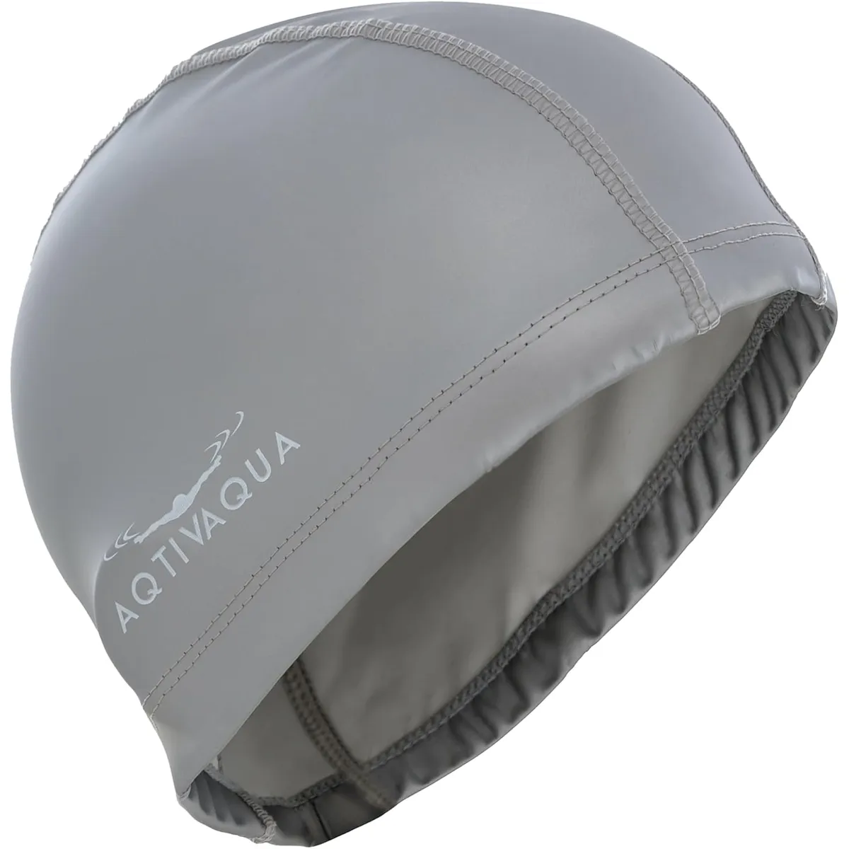 GENERICO - Gorro de natación elastano con capa protectora plomo plata