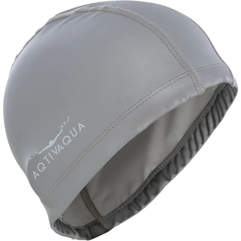 GENERICO - Gorro de natación elastano con capa protectora plomo plata