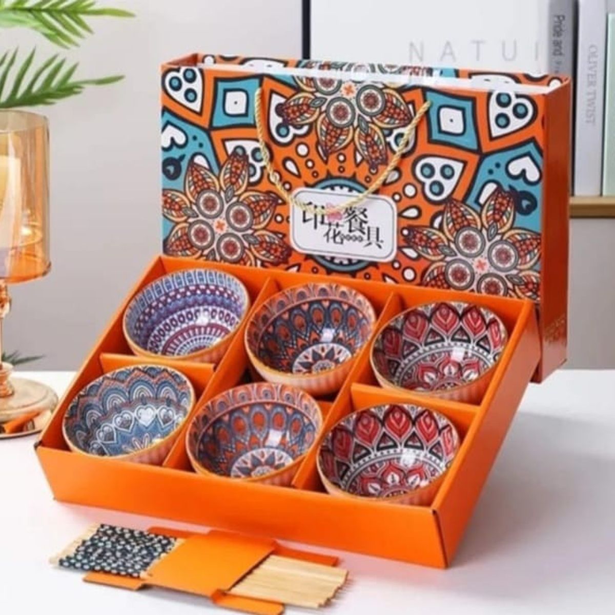 GENERICO - BOWLS DE CERÁMICA 06 PIEZAS FINO ACABADO