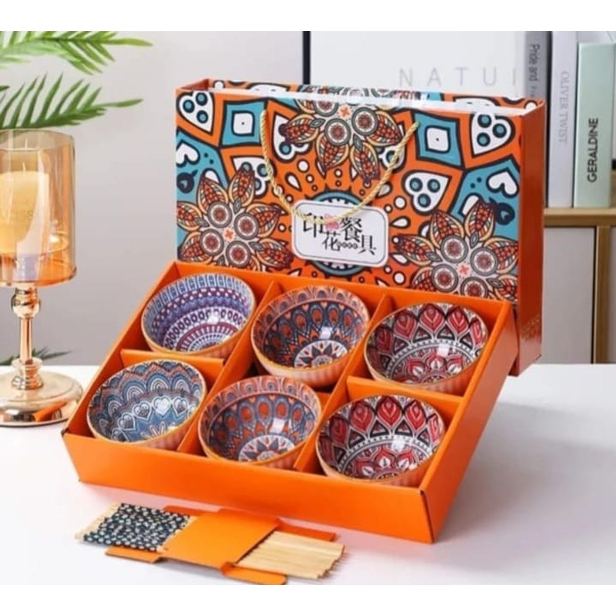 GENERICO - BOWLS DE CERÁMICA 06 PIEZAS FINO ACABADO