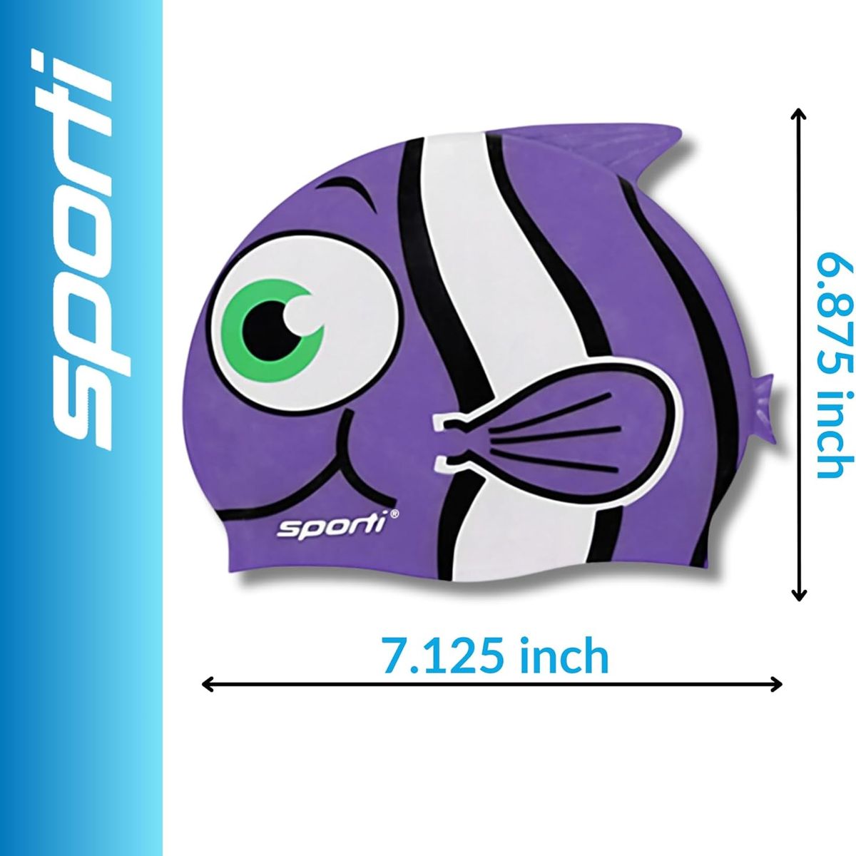 GENERICO - Gorro de silicona impermeable para niños y niñas lila