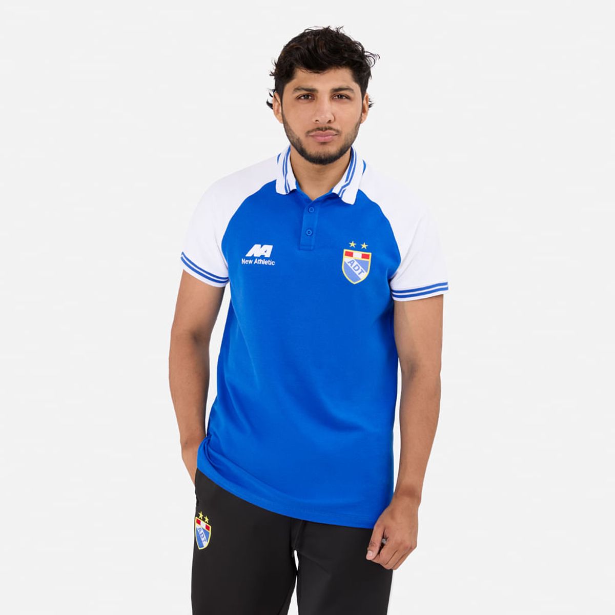 NEW ATHLETIC - Polo ADT Star Azul Con Blanco Hombre