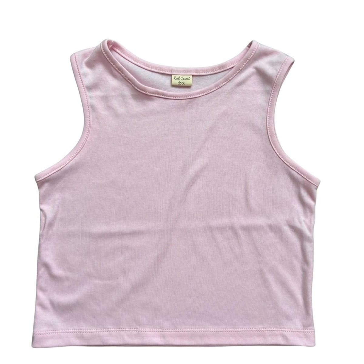 RED CARROT - Top niña algodon pima rosado