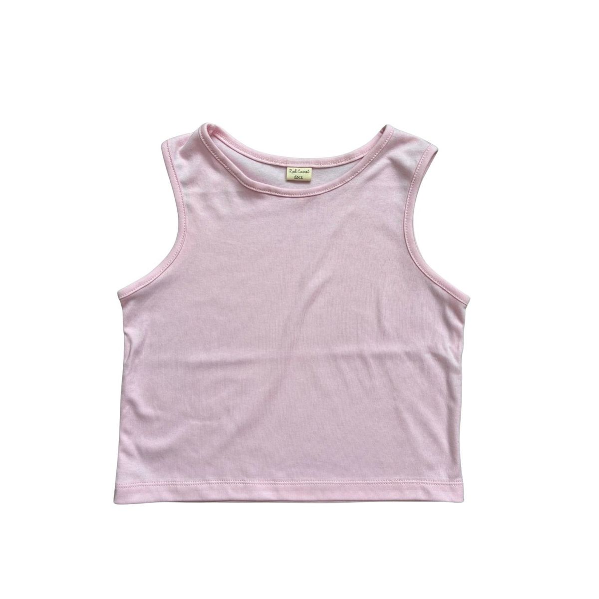 RED CARROT - Top niña algodon pima rosado