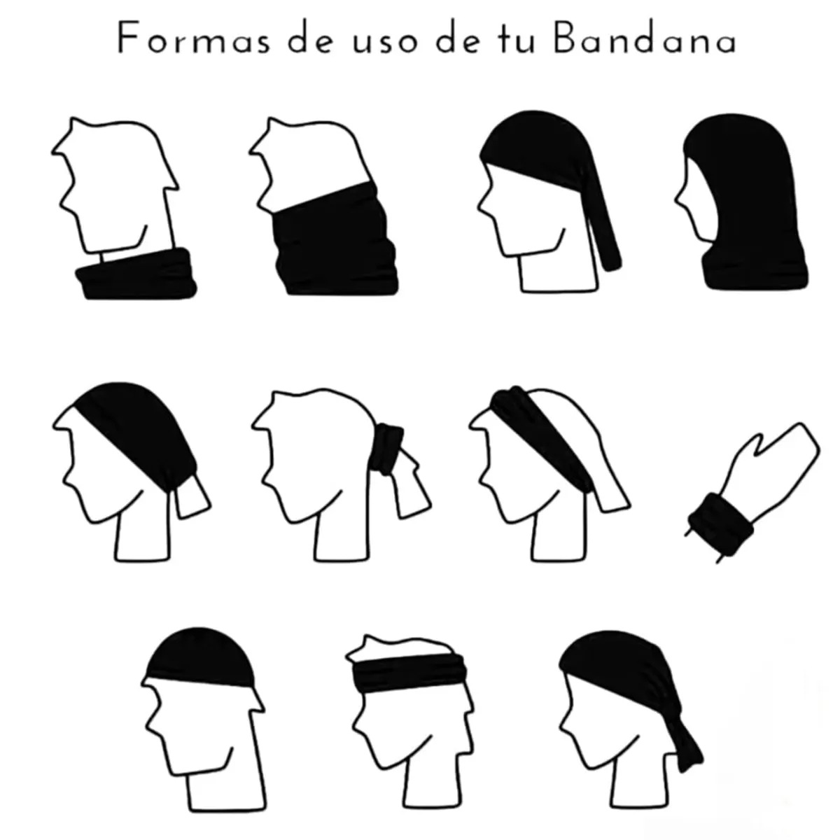 GENERICO - BANDANA CUELLERA MULTIFUNCIONAL MBRAVO SPORTWEAR CAP
