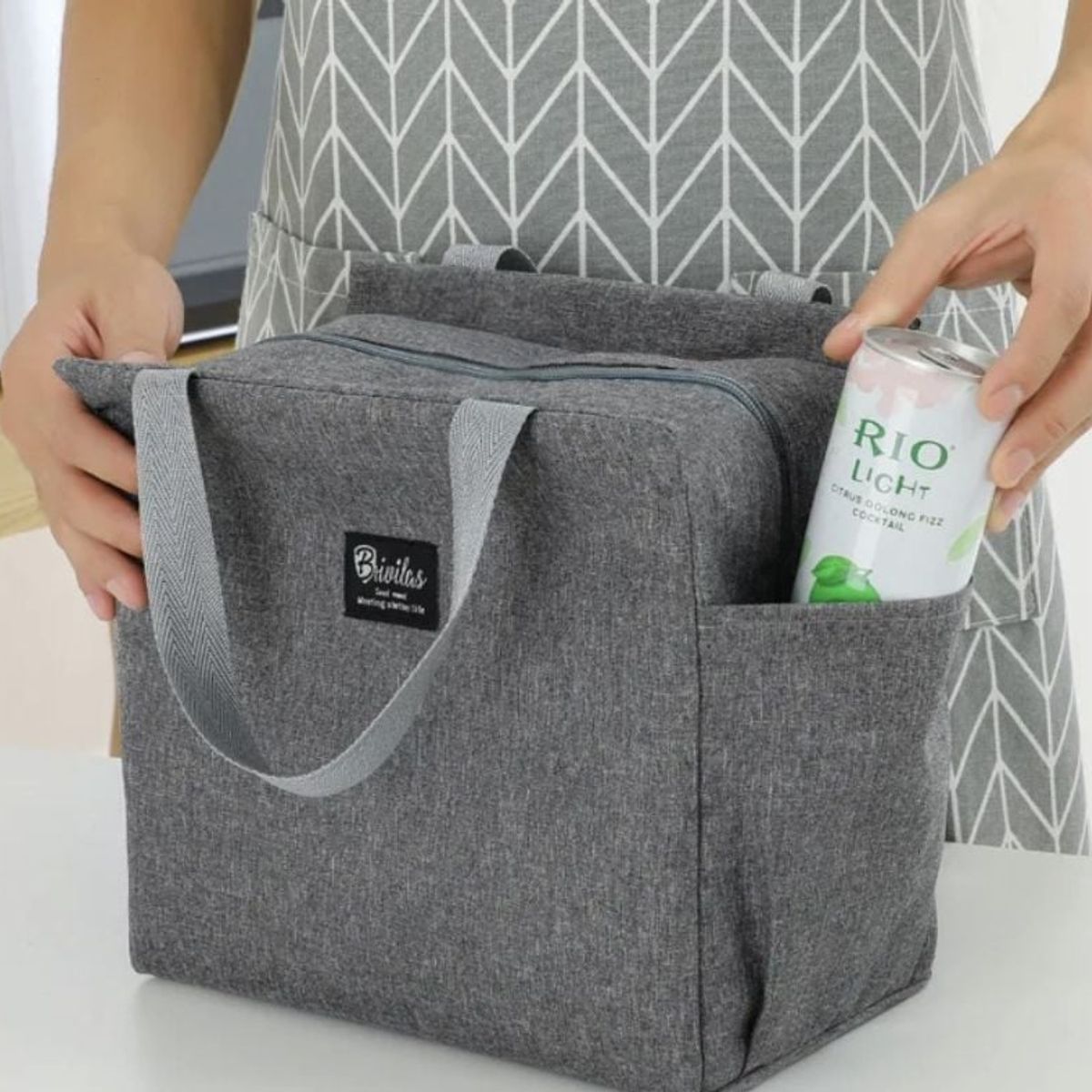 GENERICO - Lonchera Bolso Térmico Multifunción - GRIS