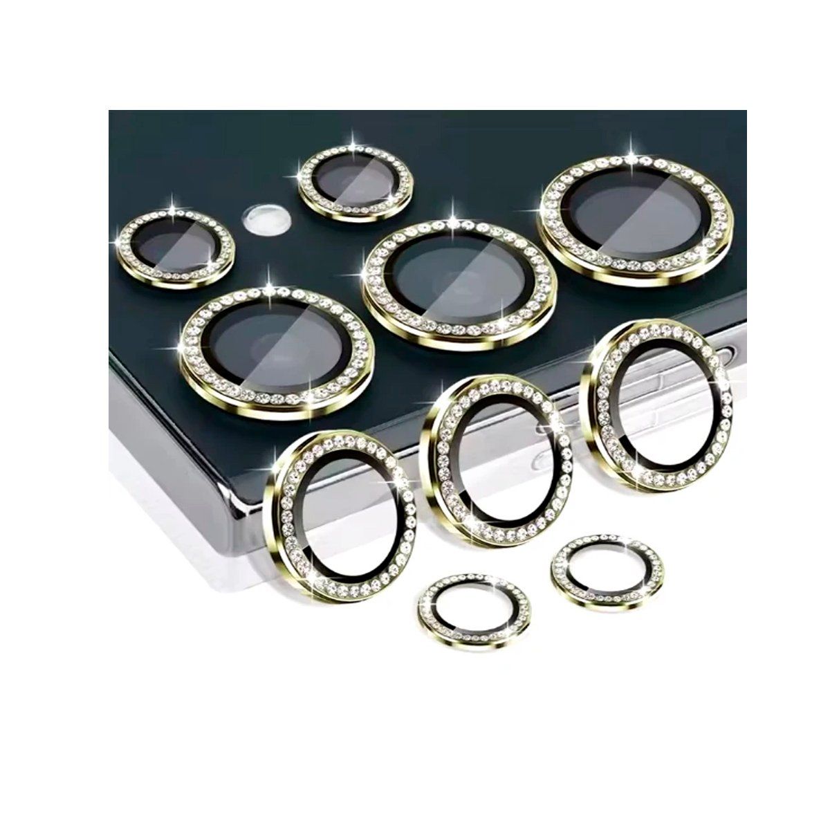 GENERICO - Protector De Cámara para Galaxy S25 Ultra Diamante - Dorado