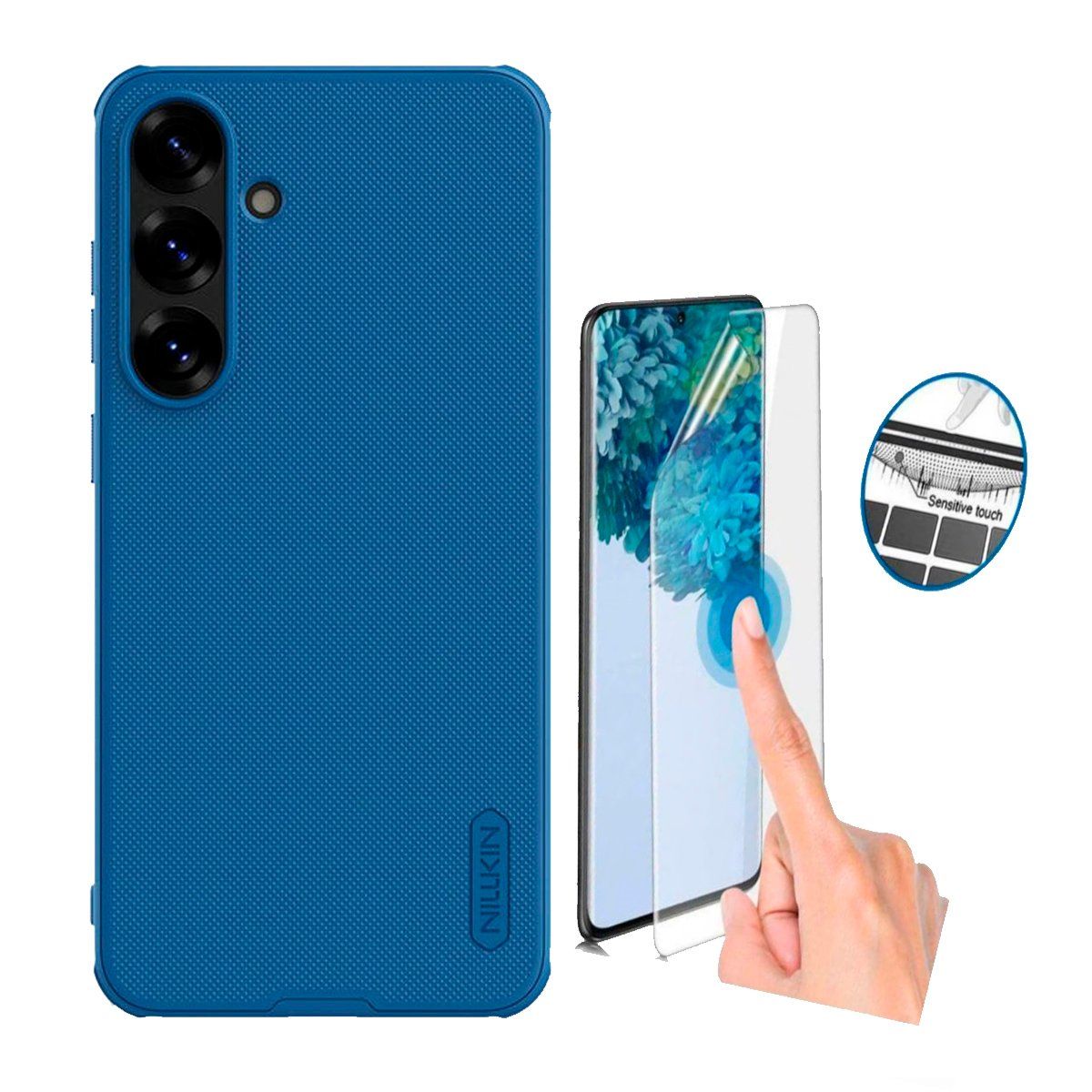 NILLKIN - Para S25 Plus Funda Frosted Shield + Mica Hidrogel Hd Clear