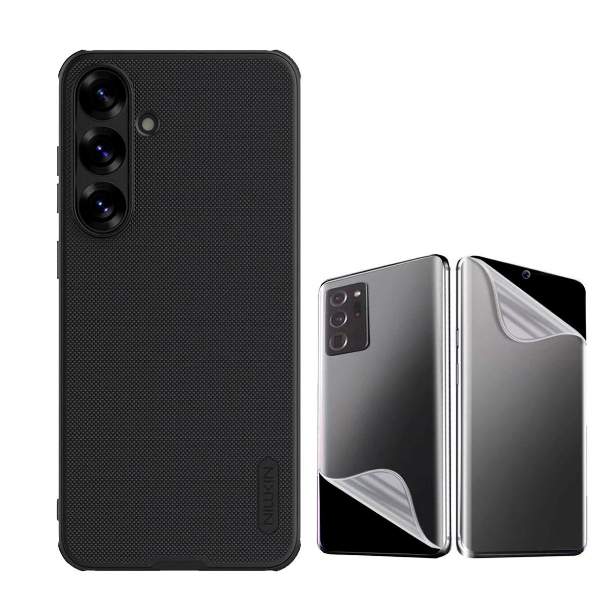 NILLKIN - Case para S25 Plus Nillkin Super Frosted + Hidrogel Mate Ambos Lados