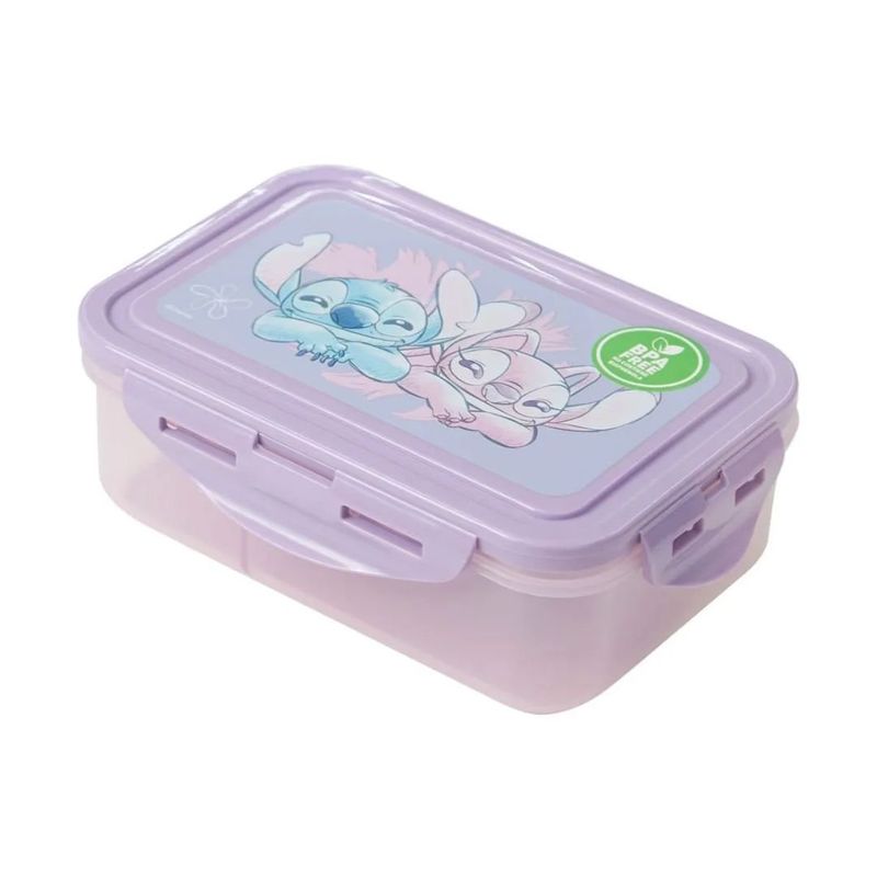 DISNEY - Taper hermetico 3 divisiones Stitch Angela 700 ML