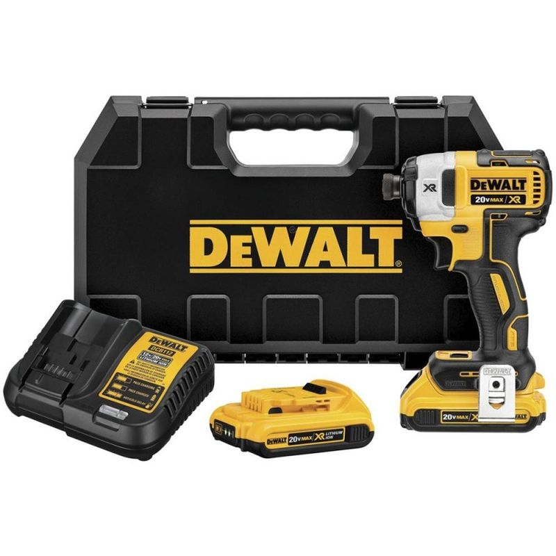 DEWALT - Atornillador de Impacto 1/4" 20V Brushless 2 Bat y Carg Dewalt DCF887D2-B2