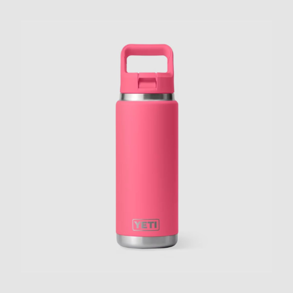 YETI - Botella de 18 oz (532 ml) / Tapa pico con sorbete color Tropical Pink