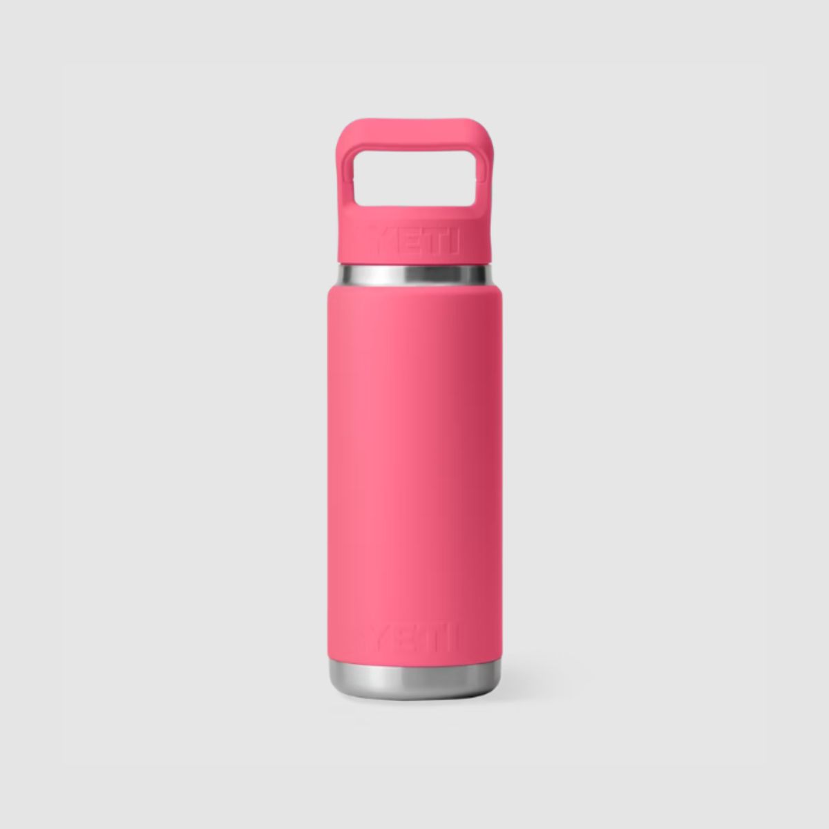 YETI - Botella de 18 oz (532 ml) / Tapa pico con sorbete color Tropical Pink