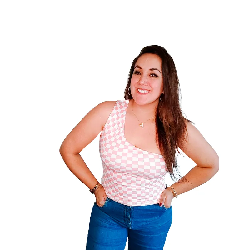 GENERICO - Blusa mujer Asimétrica - Rosa