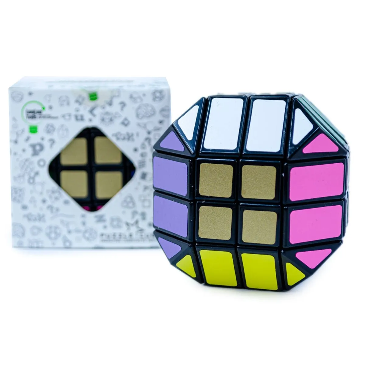LANLAN TOYS - Cubo Mágico Super 4x4 Mask Negro LANLAN TOYS