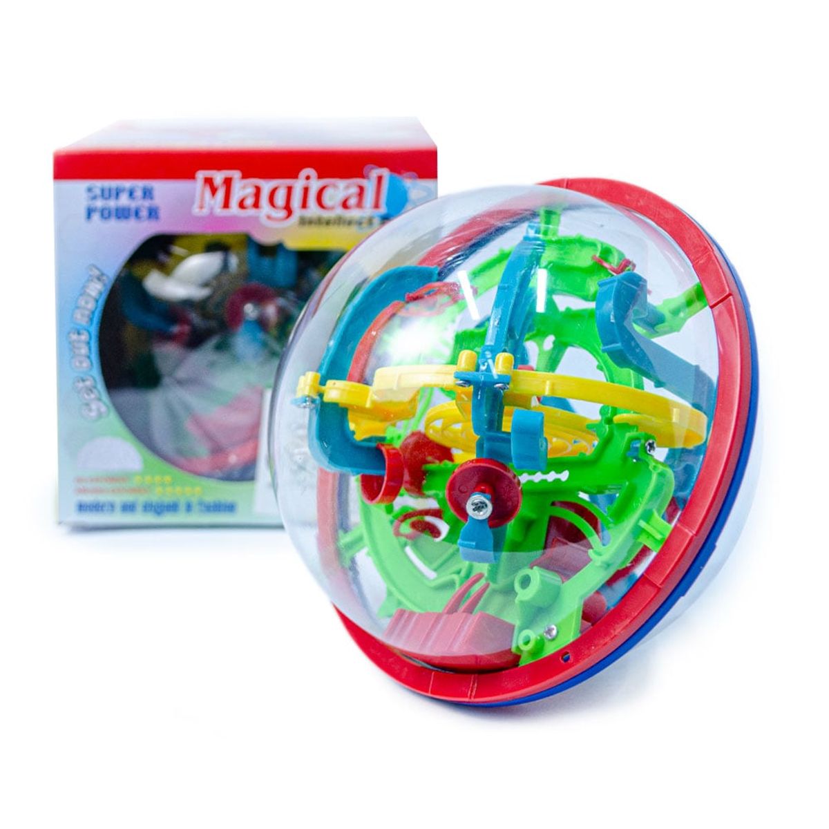 GENERICO - Puzzle Laberinto 100 pasos MINI MAGICAL INTELLECT BALL