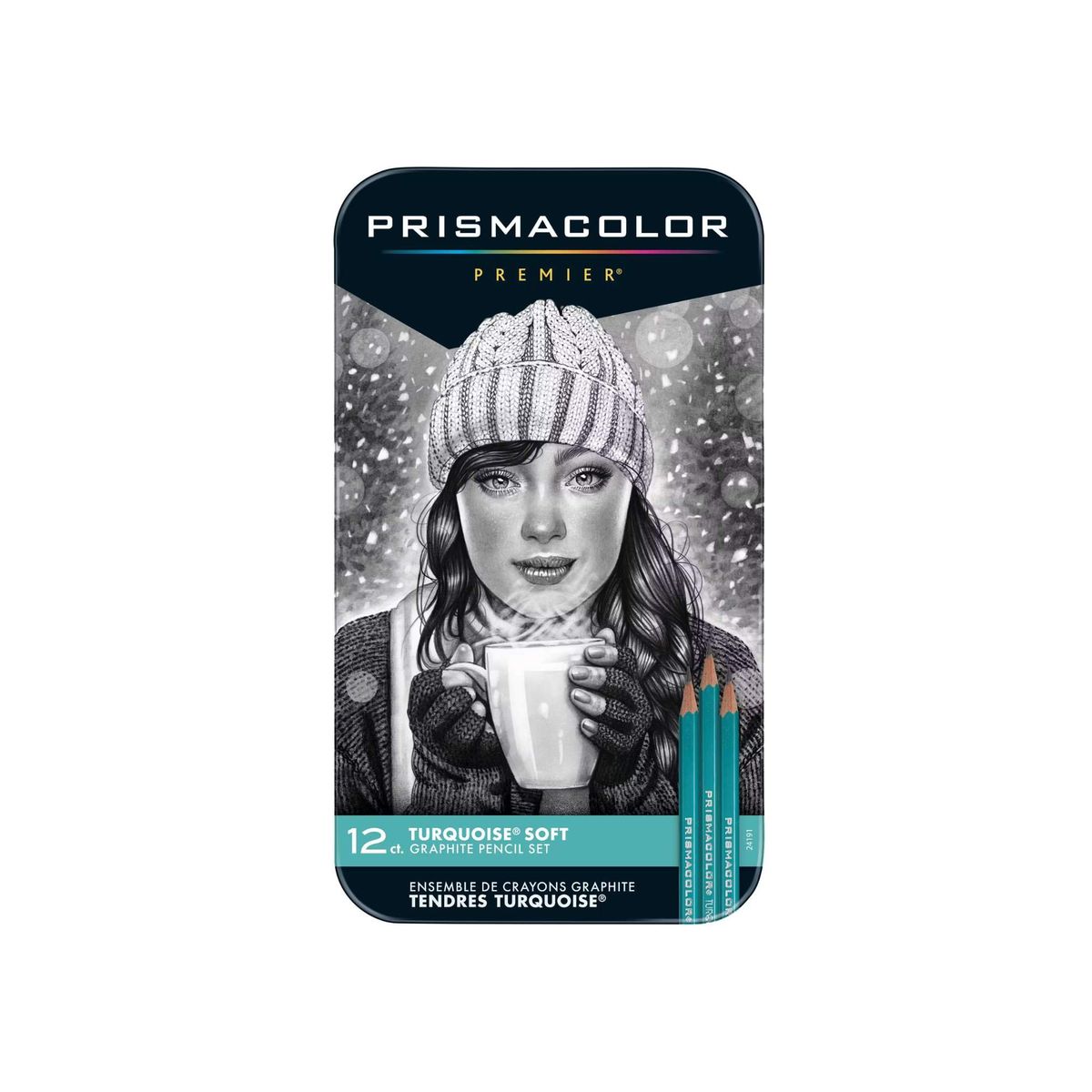 PRISMACOLOR - Lápices Grafito Prismacolor Premier Turquoise Soft x12