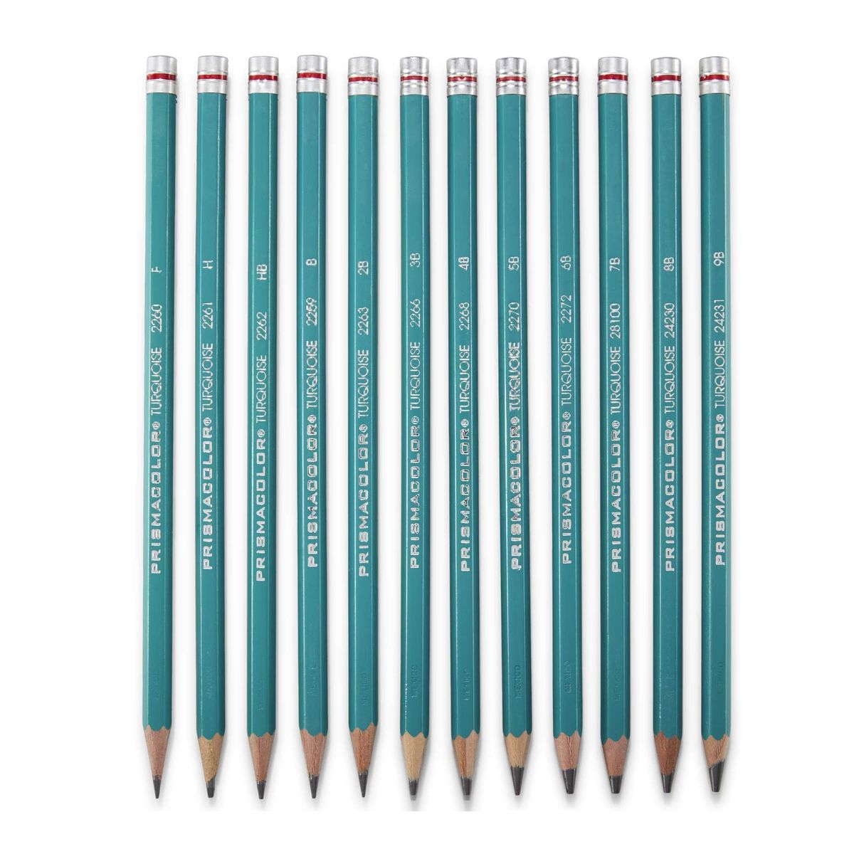 PRISMACOLOR - Lápices Grafito Prismacolor Premier Turquoise Soft x12