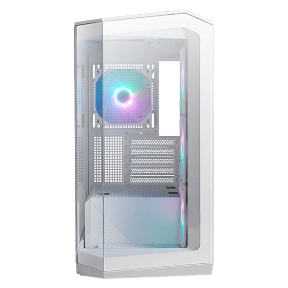 MSI - Case MSI MAG PANO M100R PZ  WHITE Micro-ATX Tower