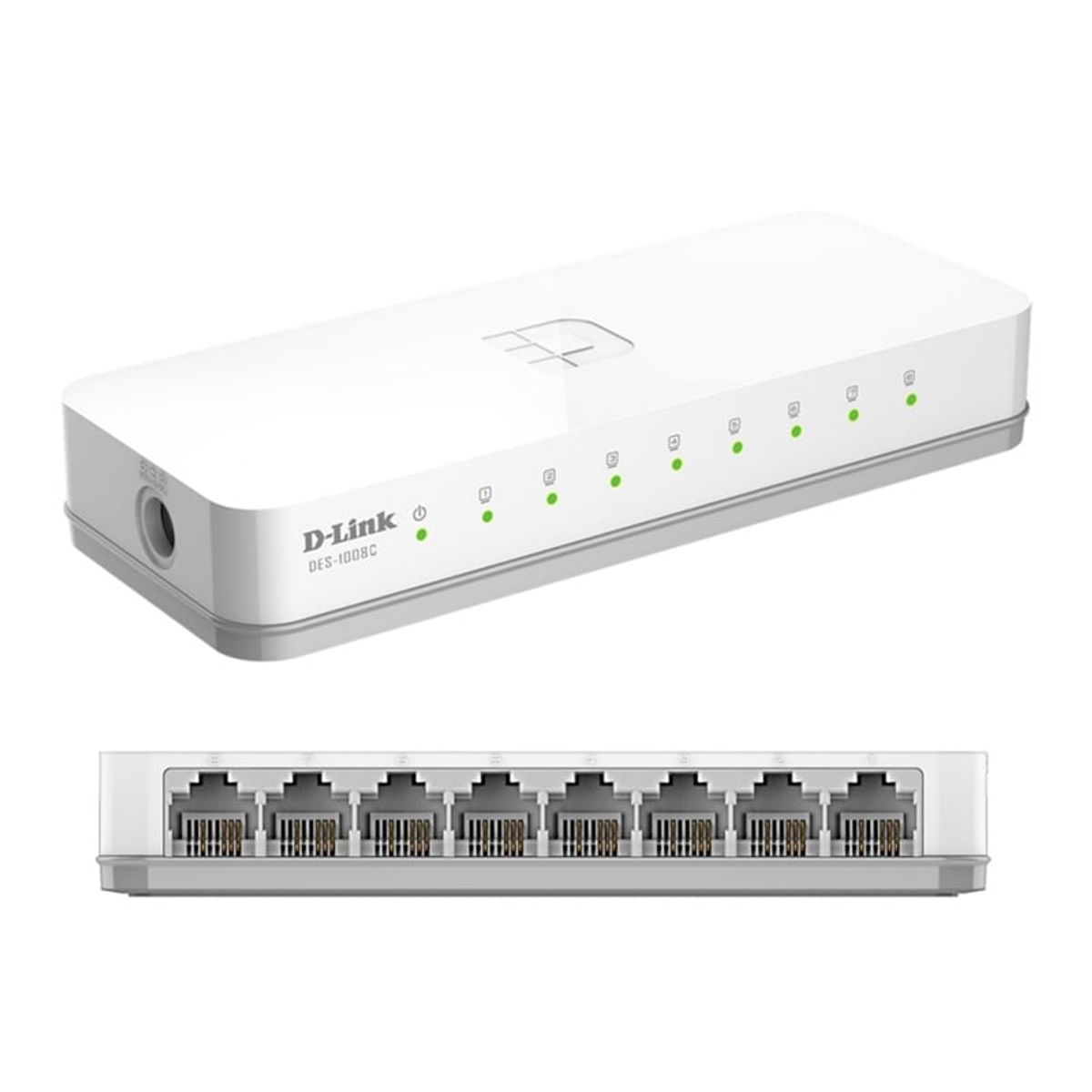 D-LINK - Switch D-Link DES-1008C, 8 RJ-45 10/100 Mbps, Auto MDI/MDI-X