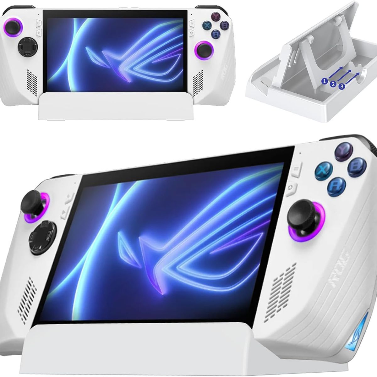 GENERICO - Soporte Base Ajustable Multiángulo para ASUS Rog Ally X Steam Deck