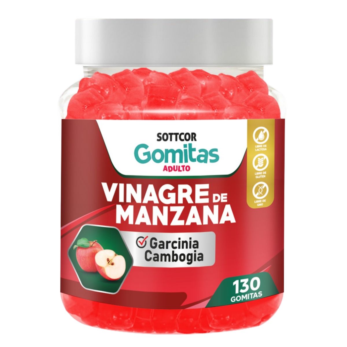 GENERICO - Vinagre De Manzana Para Adultos Gomitas Sottcor 100g