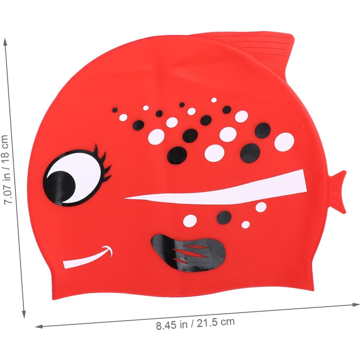 GENERICO - Gorro de silicona impermeable para niños y niñas rojo