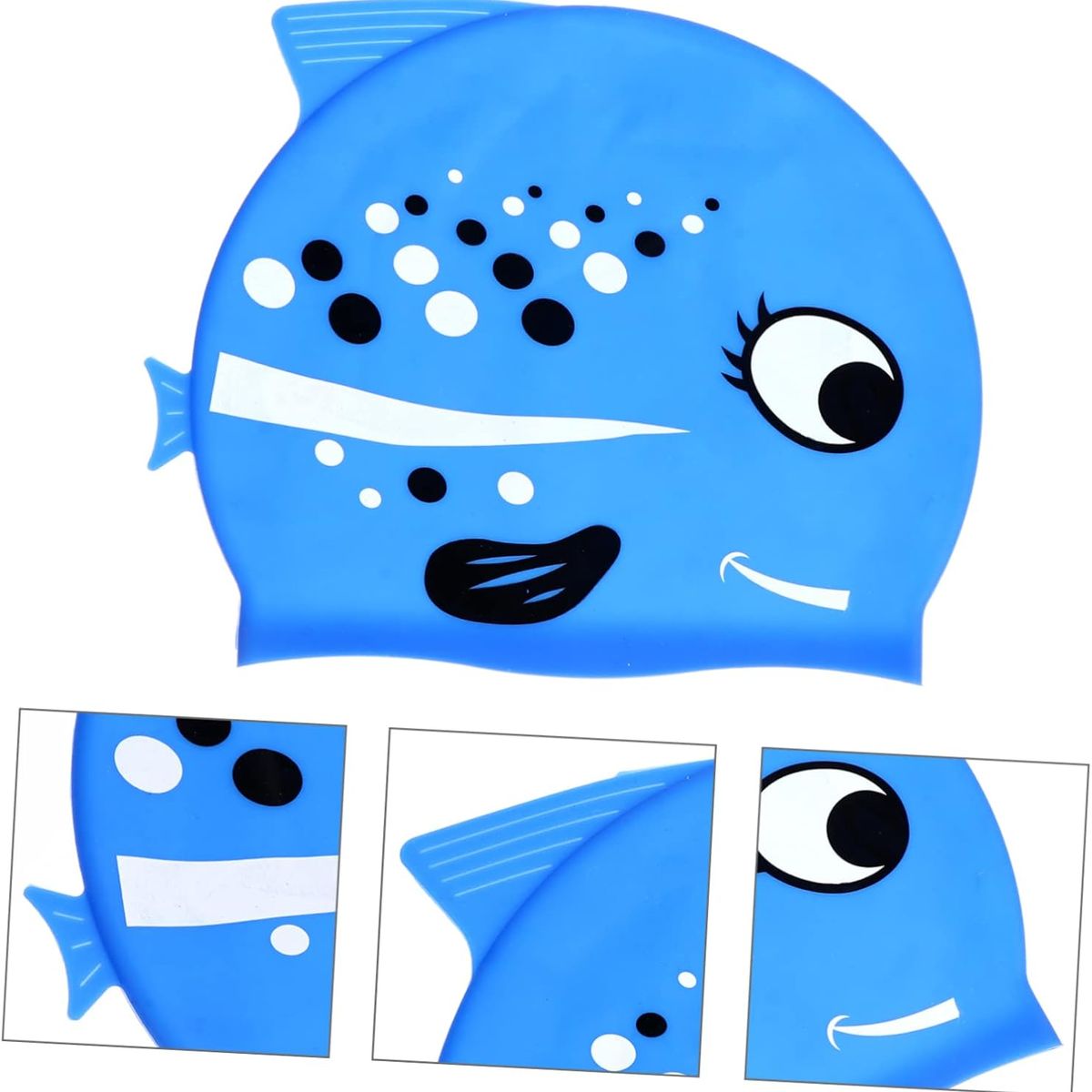 GENERICO - Gorro de silicona impermeable para niños y niñas celeste