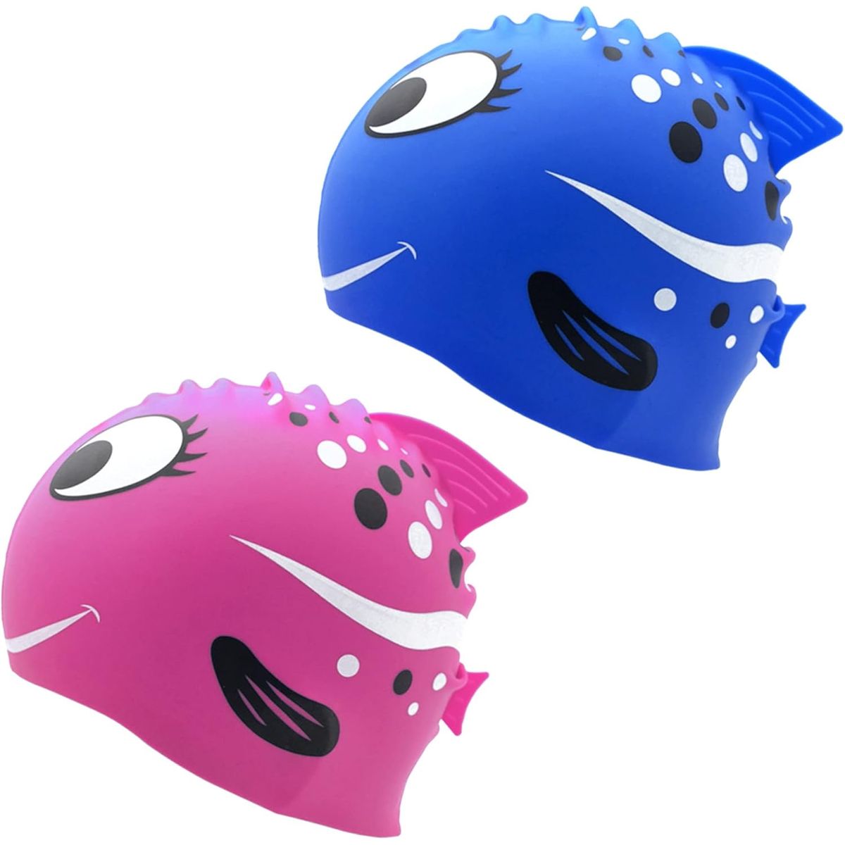 GENERICO - Gorro de silicona impermeable para niños y niñas fucsia