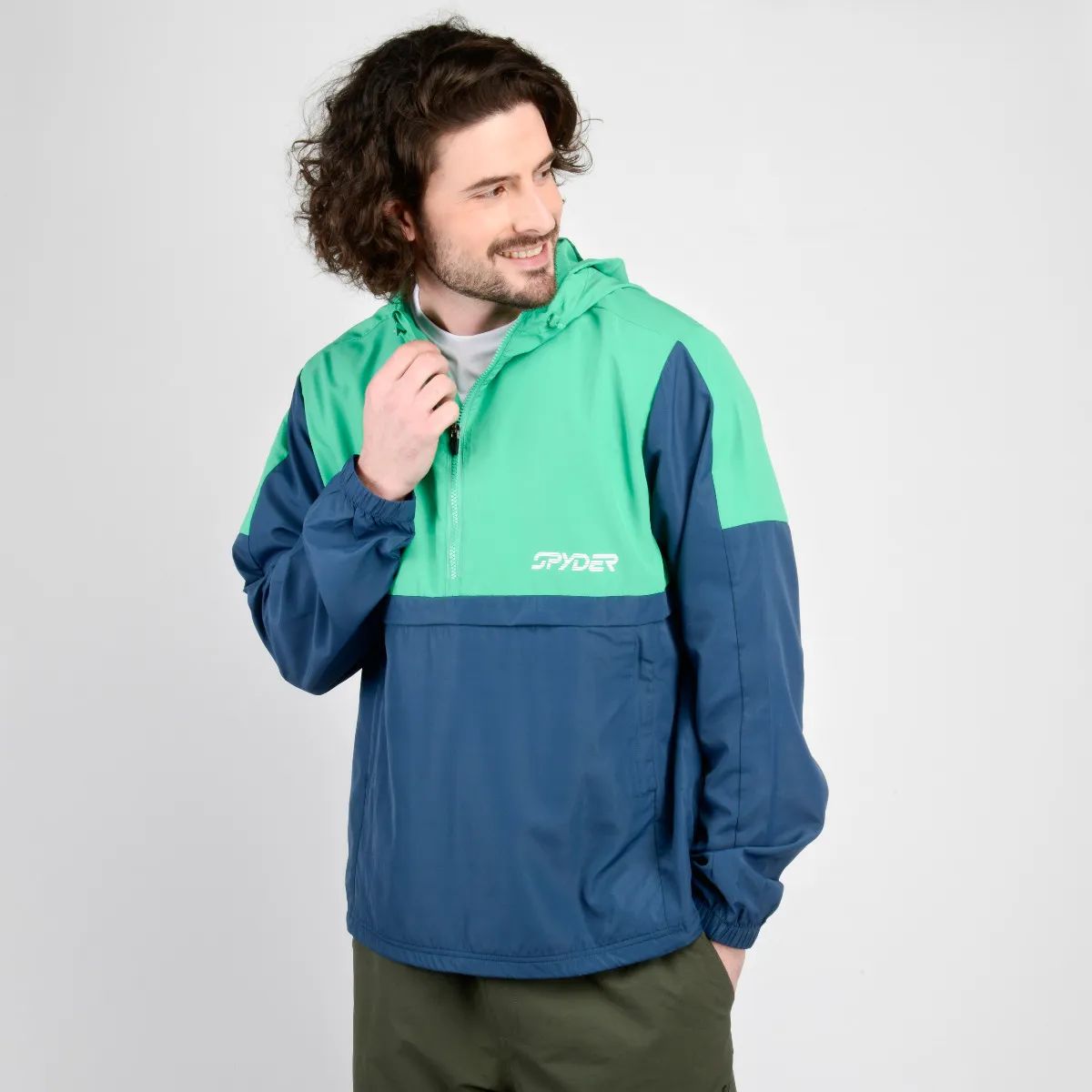 GENERICO - Cortaviento Impermeable Spyder Outdoor Verde Hombre
