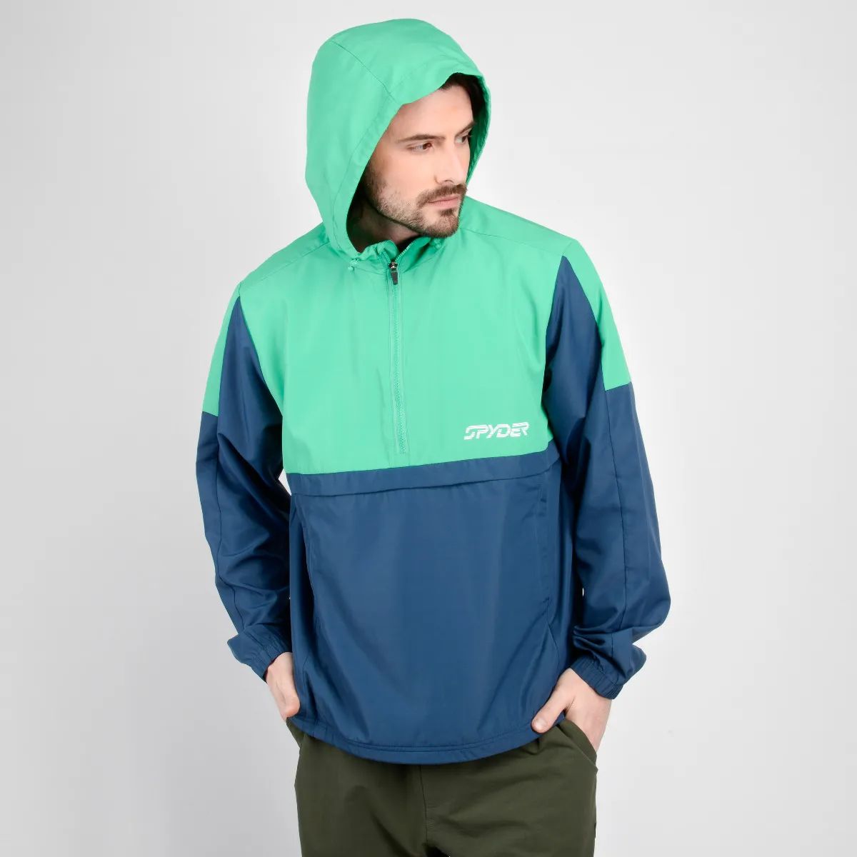 GENERICO - Cortaviento Impermeable Spyder Outdoor Verde Hombre