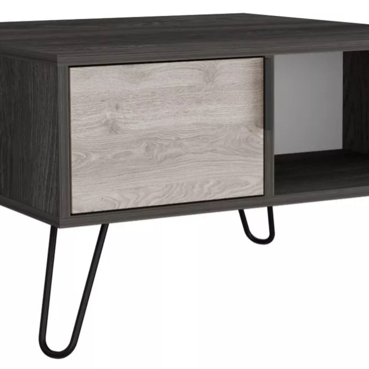 NACION MUEBLES - MESA DE CENTRO NACION MUEBLES NEVER COLOR CARBÓN