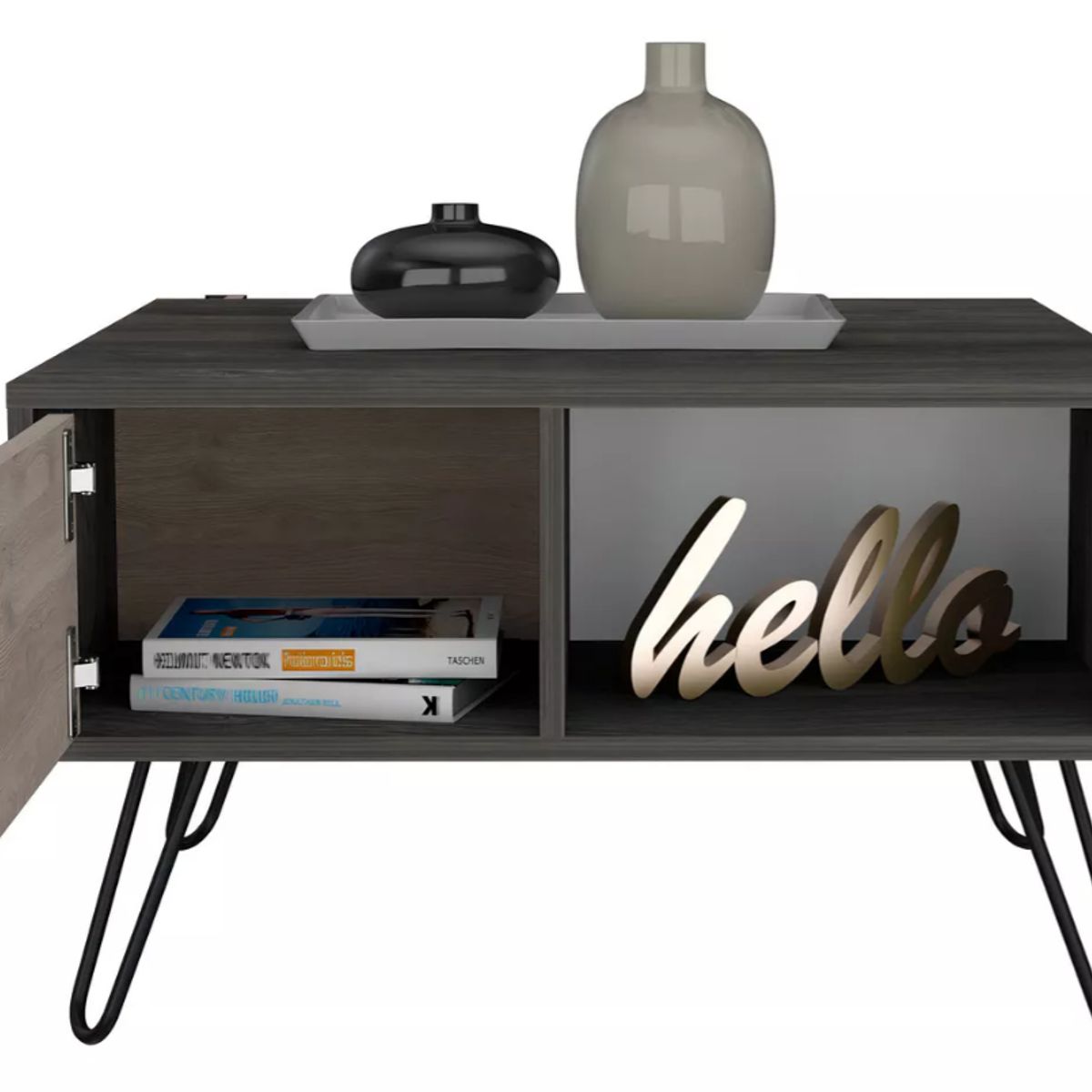 NACION MUEBLES - MESA DE CENTRO NACION MUEBLES NEVER COLOR CARBÓN