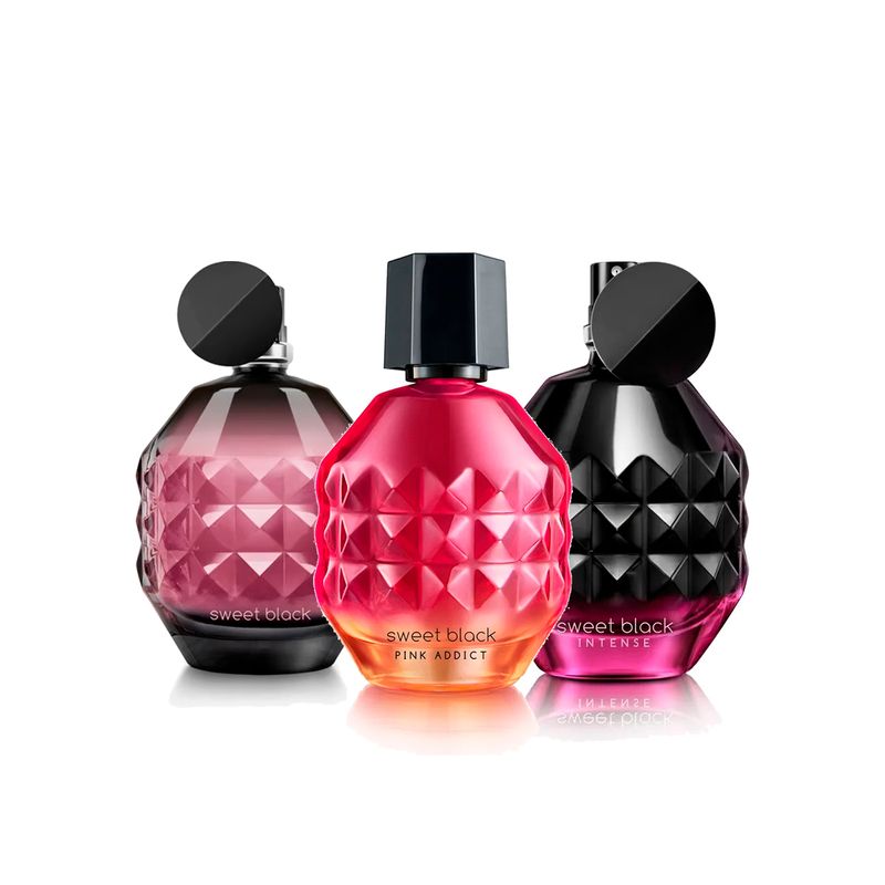 CYZONE - KIT X3 Colección Sweet Black Pink Addict Intense