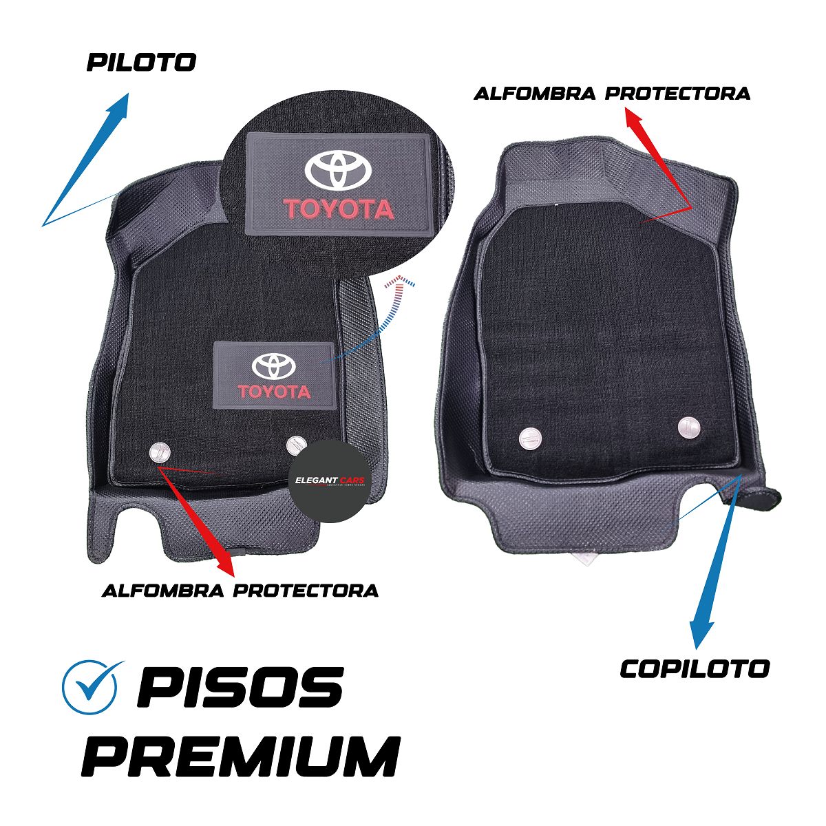 JET - Piso Bandeja Con Alfombra Protectora 5D Pro  RAIZE 2022-24