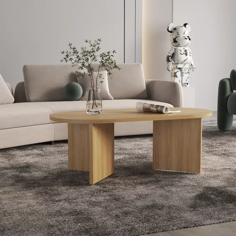 NACION MUEBLES - MESA DE CENTRO NACION MUEBLES TATTOO COLOR MADERA