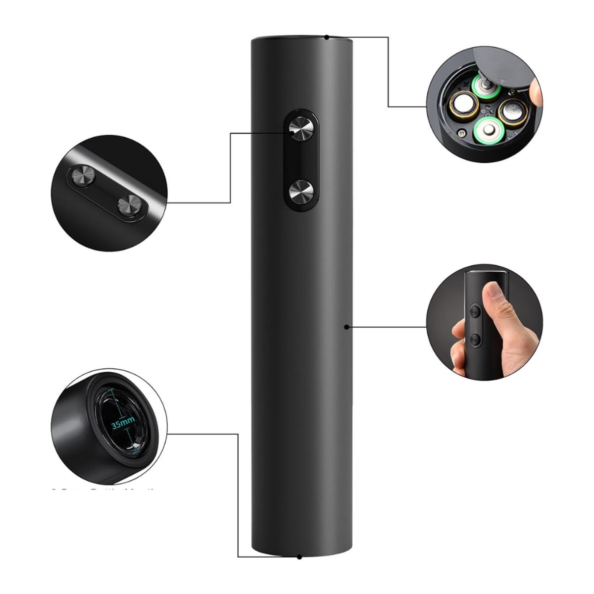 HYGGE - Sacacorcho Eléctrico de Vino a Batería