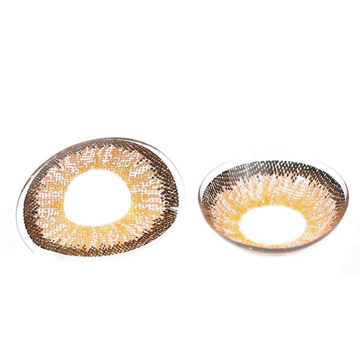 GENERICO - Lentes de contacto marrón claro + estuche