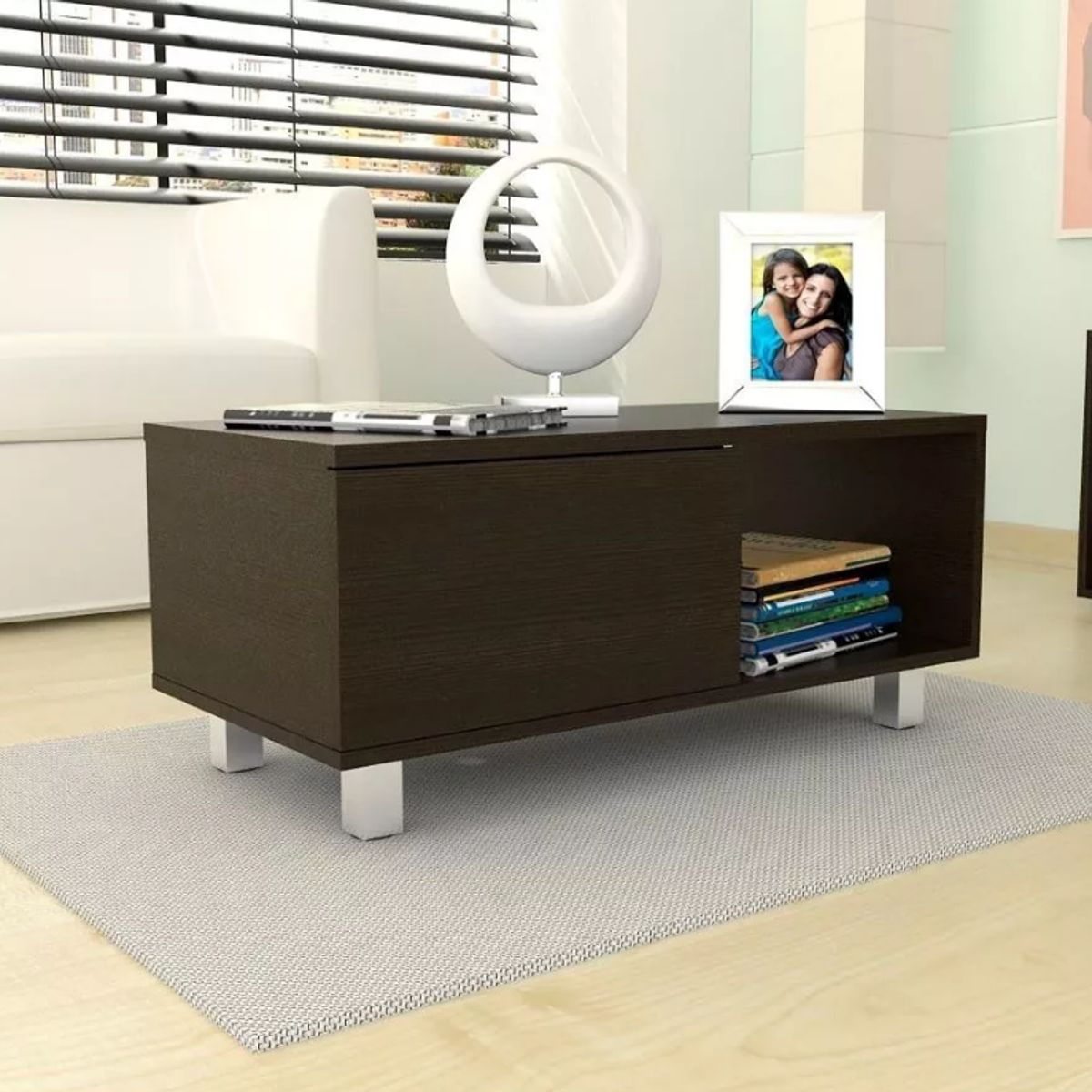 NACION MUEBLES - MESA DE CENTRO NACION MUEBLES MILENITA COLOR MARRÓN