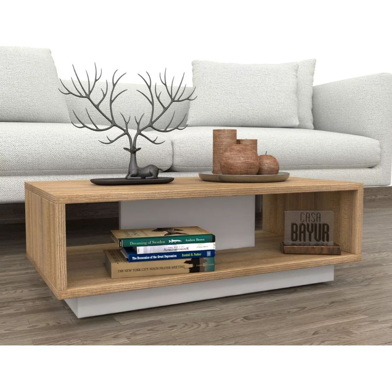 NACION MUEBLES - MESA DE CENTRO NACION MUEBLES MOSHI COLOR MADERA