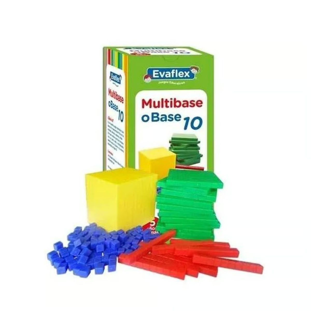 EVAFLEX - Juguete Educativo Matemático Multibase 10 o Base 10 en Caja