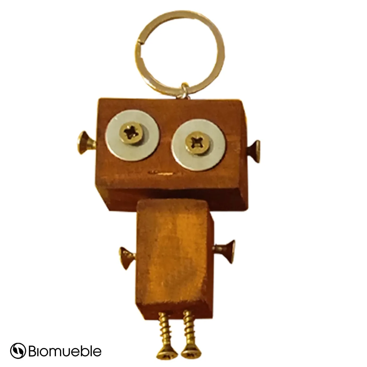 GENERICO - Set de 5 Llaveros RoboWood