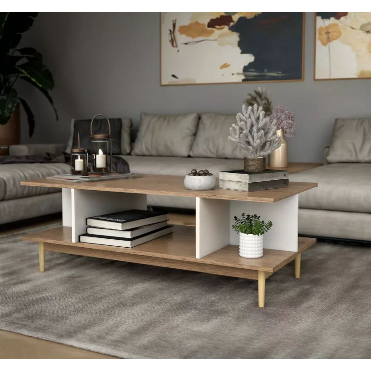 NACION MUEBLES - MESA DE CENTRO NACION MUEBLES SHEEP COLOR MADERA CLARA